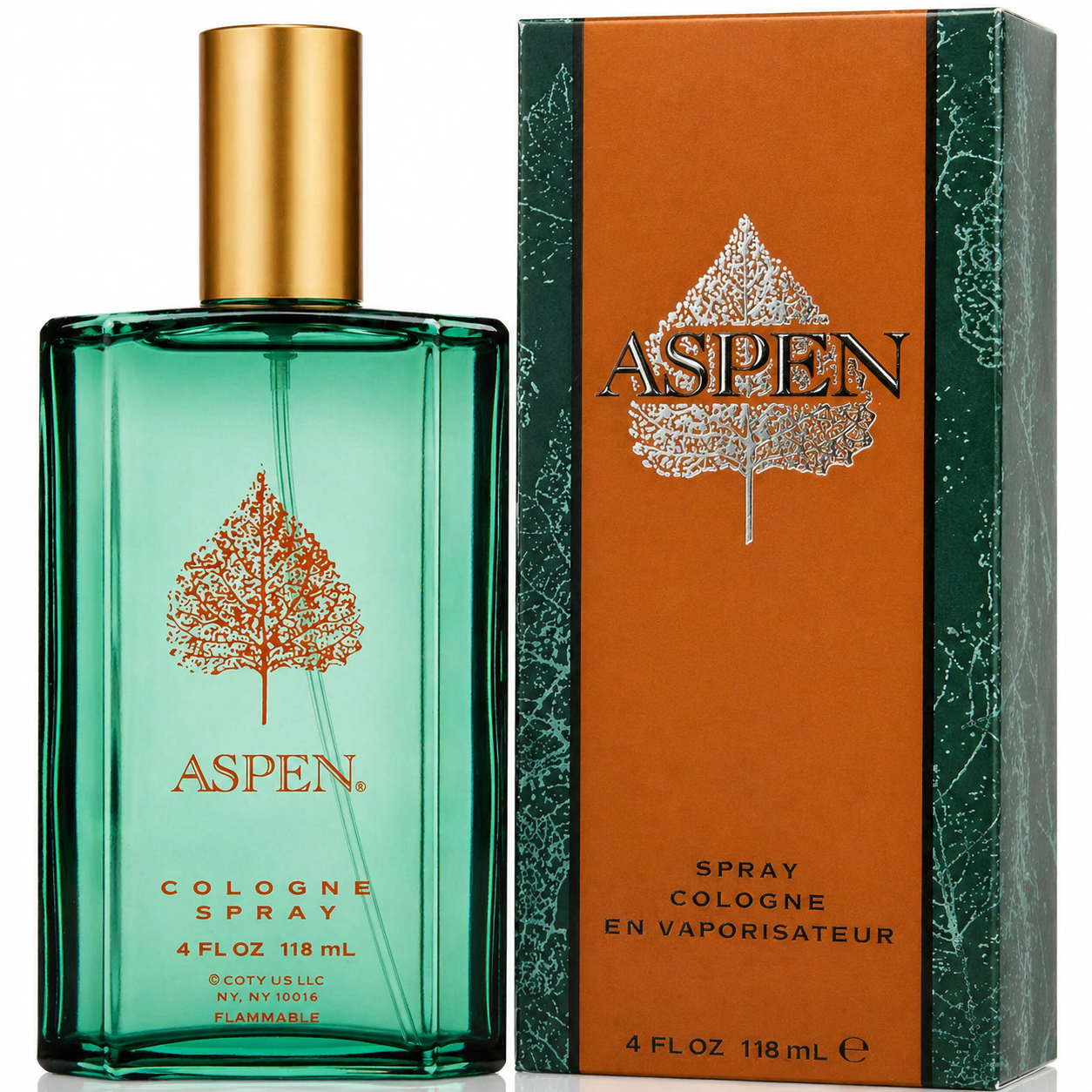 Aspen Cologne for Men by Coty 4 oz / 120 ml Spray